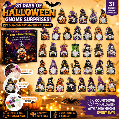 🔥31 Days of Gnome Surprises Halloween Diamond Painting Advent Calendar